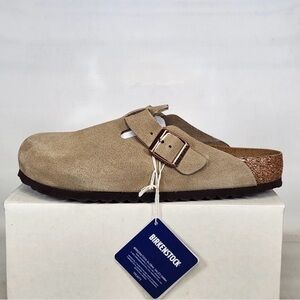 BIRKENSTOCK BOSTON TAUPE BASIC SLIPPER MENS 10 NO BOX OPEN TO OFFERS